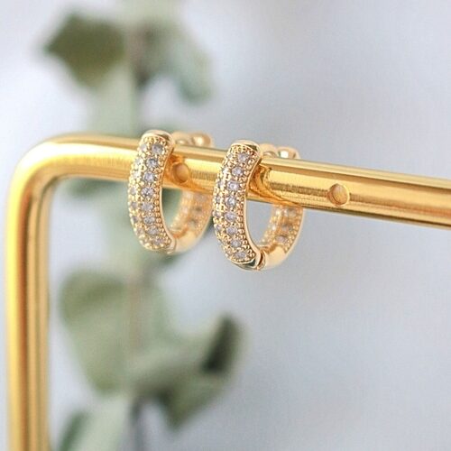 Cubic Zirconia Hoops