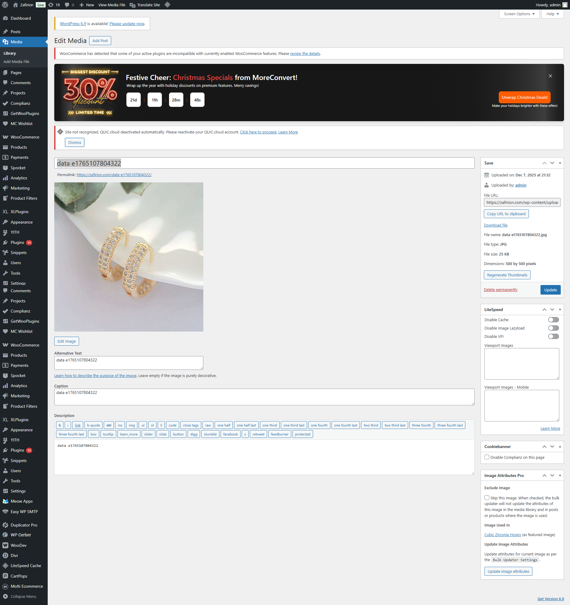 Cubic Zirconia Hoops