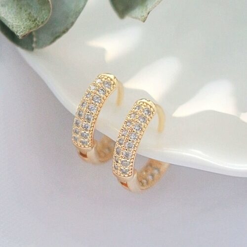 Cubic Zirconia Hoops