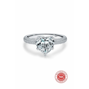 Heart Ice Crushed Ring